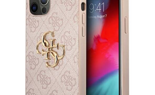 Guess 4G Big Metal Logo - Etui iPhone 12 / iPhone 12 Pro (r - zdjęcie 1