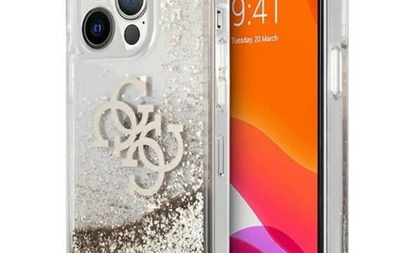 Guess Liquid Glitter 4G Big Logo - Etui iPhone 13 Pro Max (z - zdjęcie 1