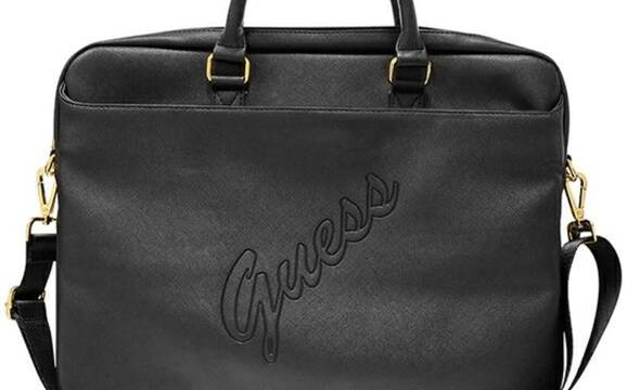 Guess Saffiano Script Computer Bag  - zdjęcie 1