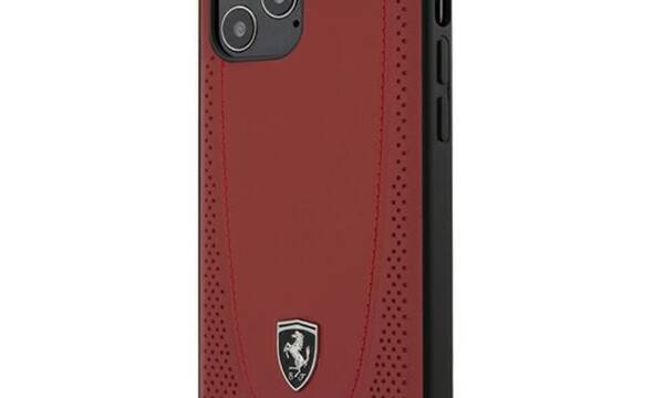 FERRARI Off Track Perforated - Etui iPhone 12 / iPhone 12 Pro (czerwony) - zdjęcie 1
