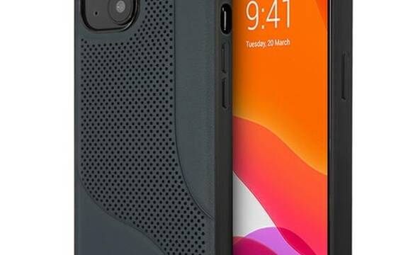 Mercedes Leather Perforated Area - Etui iPhone 13 mini (granatowy) - zdjęcie 1