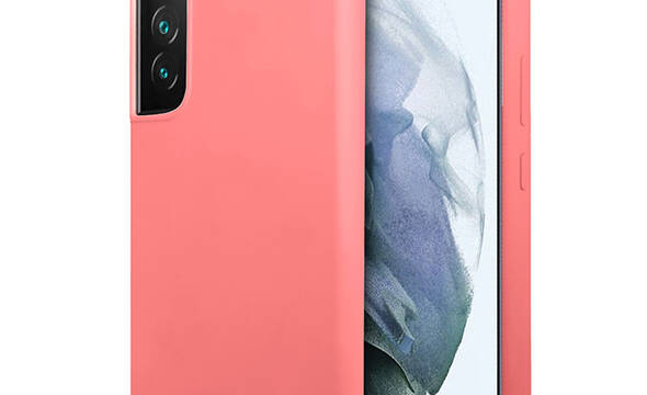 Guess Silicone Script Metal Logo - Etui Samsung Galaxy S22+ (fuksja) - zdjęcie 1