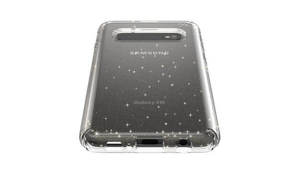 Speck Presidio Clear with Glitter - Etui Samsung Galaxy S10 (Gold Glitter/Clear) - zdjęcie 3