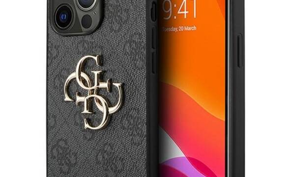 Guess 4G Big Metal Logo - Etui iPhone 13 Pro Max (szary) - zdjęcie 1