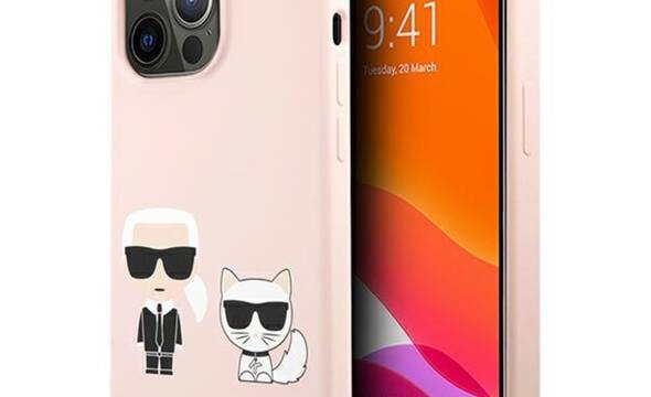 Karl Lagerfeld Slilicone Karl & Choupette - Etui iPhone 13 Pro (r - zdjęcie 1