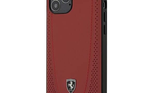 FERRARI Off Track Perforated - Etui iPhone 12 Pro Max (czerwony) - zdjęcie 1