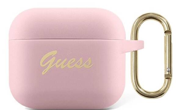 Guess Silicone Vintage Script - Etui Airpods 3 (r - zdjęcie 1