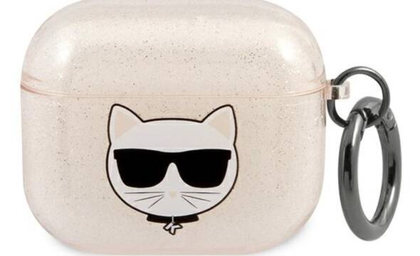 Karl Lagerfeld Choupette Head Glitter - Etui AirPods 3 (z - zdjęcie 1