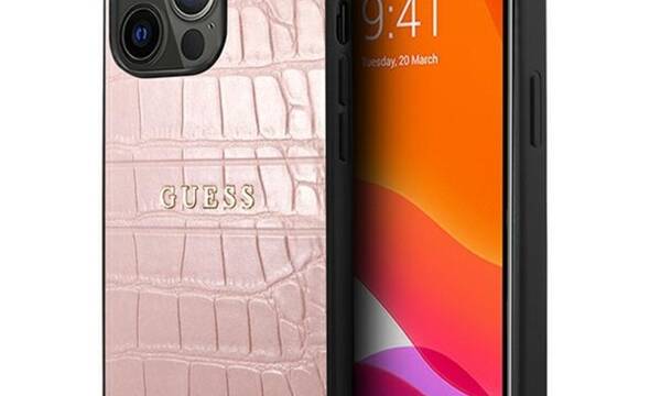 Guess Croco Stamp Lines - Etui iPhone 13 Pro (r - zdjęcie 1