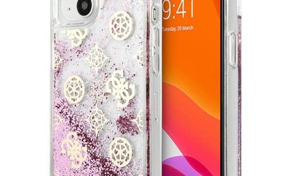 Guess Peony Liquid Glitter - Etui iPhone 13 mini (r - zdjęcie 1