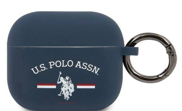US Polo Assn Silicone Logo - Etui Airpods 3 (granatowy) - zdjęcie 1