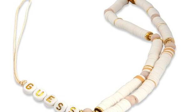 Guess Phone Strap Beads Heishi - Zawieszka do telefonu 25 cm (White) - zdjęcie 1