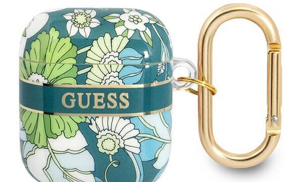 Guess Flower - Etui Airpods 1/2 gen (Green) - zdjęcie 1