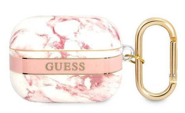 Guess Marble Strap - Etui Airpods Pro (Pink) - zdjęcie 1