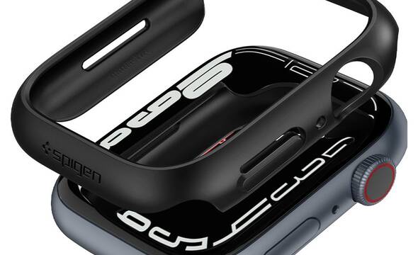 Spigen Thin Fit - Obudowa do Apple Watch 8 / Watch 7 41 mm (czarny) - zdjęcie 1