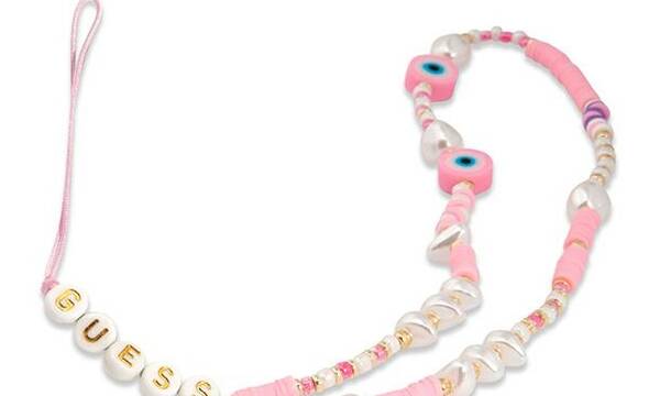 Guess Phone Strap Beads Shell - Zawieszka do telefonu 25 cm (Pink) - zdjęcie 1