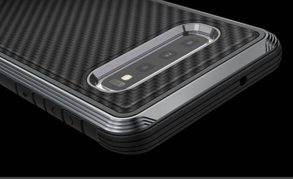 X-Doria Defense Lux - Etui aluminiowe Samsung Galaxy S10 (Drop test 3m) (Black Carbon Fiber) - zdjęcie 1