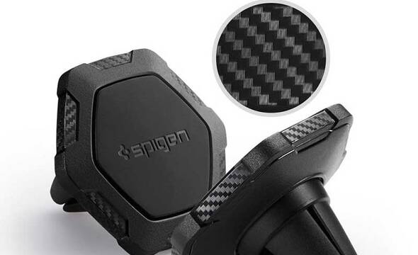Spigen Magnetic Car Mount Holder QS11 - Uchwyt samochodowy (Czarny) - zdjęcie 1