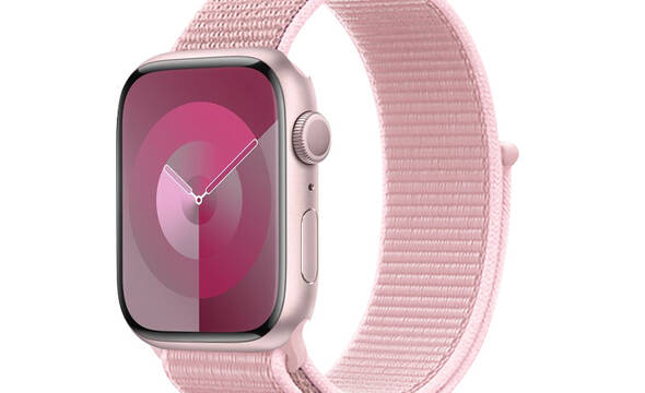 Crong Nylon - Pasek sportowy do Apple Watch 38/40/41/42 mm (Powder Pink) - zdjęcie 1