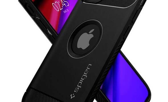 Spigen Rugged Armor - Etui do iPhone 12 / iPhone 12 Pro (Czarny) - zdjęcie 1