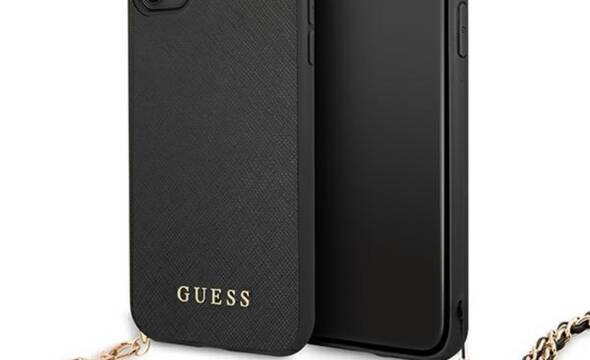Guess Saffiano Chain - Etui iPhone 11 (czarny) - zdjęcie 1