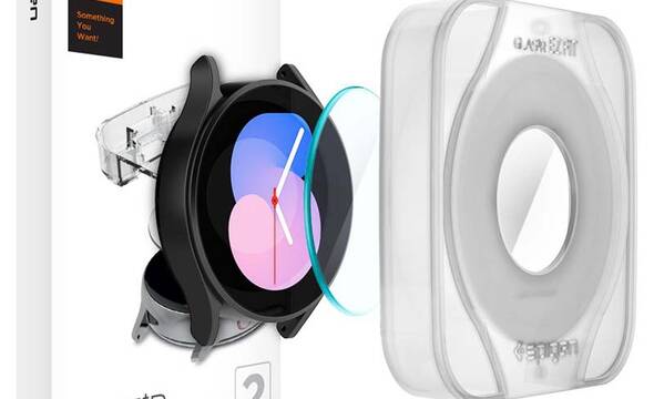 Spigen GLAS.TR EZ FIT 2-Pack - Szkło hartowane do Samsung Galaxy Watch 4 / 5 40 mm (2 szt) - zdjęcie 1