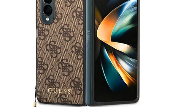 Guess 4G Charms Collection - Etui do Samsung Galaxy Z Fold 4 (bršzowy) - zdjęcie 1