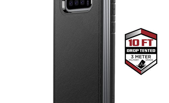 X-Doria Defense Lux - Etui aluminiowe Samsung Galaxy S10e (Drop test 3m) (Black Leather) - zdjęcie 1