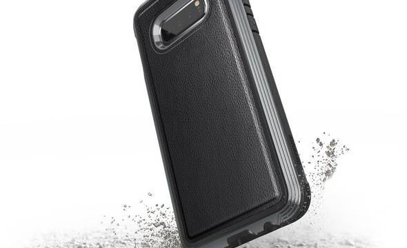 X-Doria Defense Lux - Etui aluminiowe Samsung Galaxy S10e (Drop test 3m) (Black Leather) - zdjęcie 4