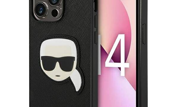 Karl Lagerfeld Saffiano Karl Head Patch Case  - zdjęcie 1