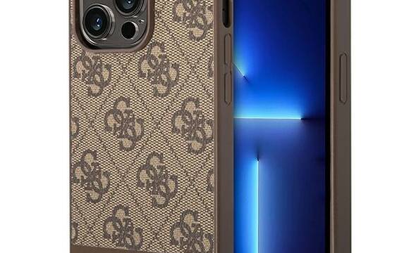 Guess 4G Bottom Stripe Metal Logo Collection - Etui iPhone 14 Pro (br - zdjęcie 1