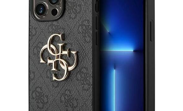 Guess 4G Big Metal Logo - Etui iPhone 14 Pro Max (szary) - zdjęcie 1