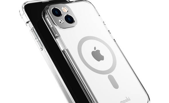 Moshi iGlaze MagSafe - Etui iPhone 14 Plus (Luna Silver) - zdjęcie 1