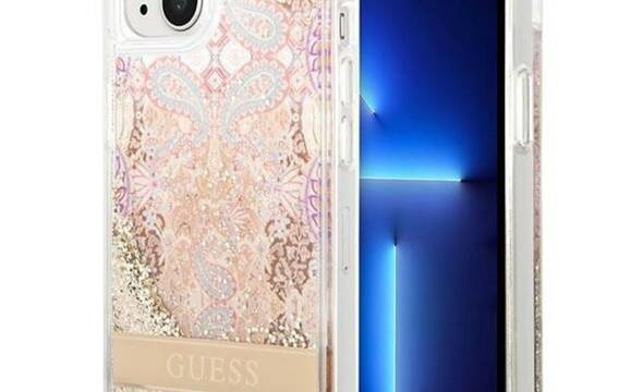 Guess Liquid Glitter Paisley - Etui iPhone 14 Plus (z - zdjęcie 1