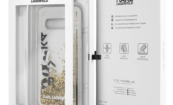 Karl Lagerfeld Signature Glitter Case - Etui Samsung Galaxy S10+ (Floatting Charms) - zdjęcie 6