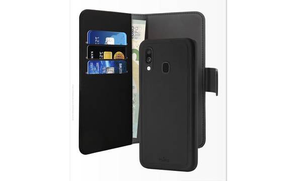 PURO Wallet Detachable - Etui 2w1 Samsung Galaxy A40 (2019) (czarny) - zdjęcie 3