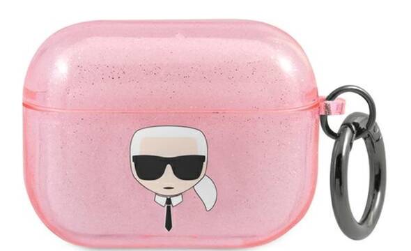 Karl Lagerfeld Karl Head Glitter - Etui Airpods Pro (r - zdjęcie 1