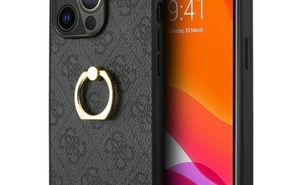 Guess 4G Ring Case - Etui iPhone 13 Pro (szary) - zdjęcie 1