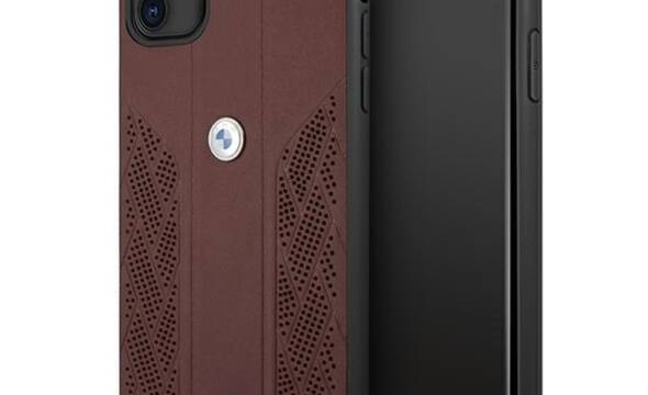 BMW Leather Curve Perforate HC - Etui iPhone 11 (czerwony) - zdjęcie 1