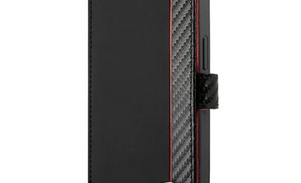 Ferrari Booktype On Track Carbon Stripe - Etui iPhone 13 mini (czarny) - zdjęcie 1