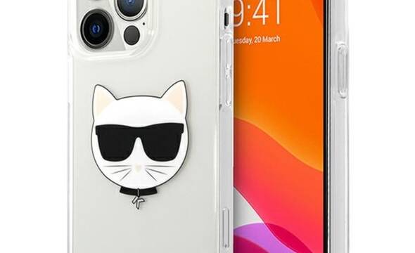 Karl Lagerfeld Choupette Head - Etui iPhone 13 Pro Max (przezroczysty) - zdjęcie 1