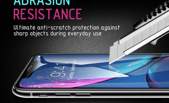 Crong 7D Nano Flexible Glass - Szkło hybrydowe 9H na cały ekran Samsung Galaxy A20e - zdjęcie 5