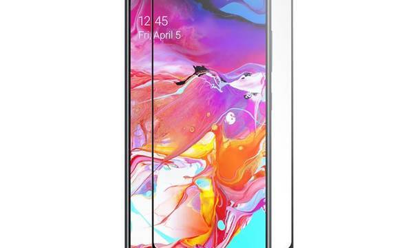 Crong 7D Nano Flexible Glass - Szkło hybrydowe 9H na cały ekran Samsung Galaxy A70 - zdjęcie 2