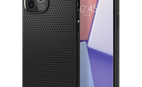 Spigen Liquid Air - Etui do iPhone 12 Pro / iPhone 12 (Czarny) - zdjęcie 1