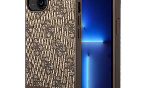 Guess 4G Bottom Stripe Metal Logo Collection - Etui iPhone 14 Plus (br - zdjęcie 1