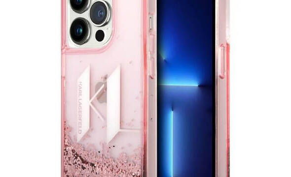 Karl Lagerfeld Liquid Glitter Big Logo Case - Etui iPhone 14 Pro (r - zdjęcie 1