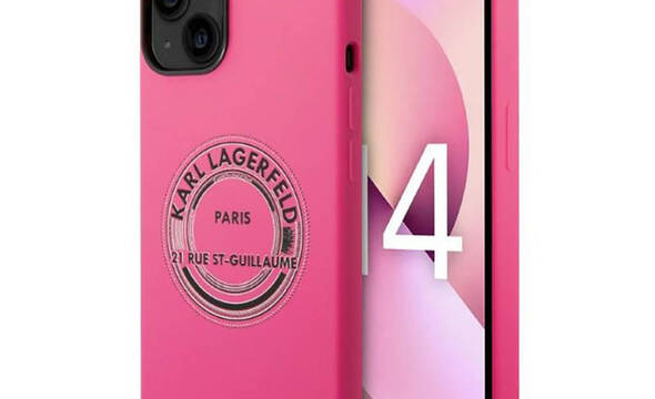 Karl Lagerfeld Silicone RSG - Etui iPhone 14 Plus (r - zdjęcie 1