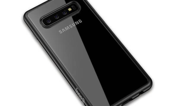 Crong Clear Cover - Etui Samsung Galaxy S10 (czarny) - zdjęcie 1