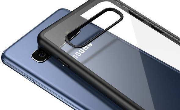 Crong Clear Cover - Etui Samsung Galaxy S10 (czarny) - zdjęcie 2