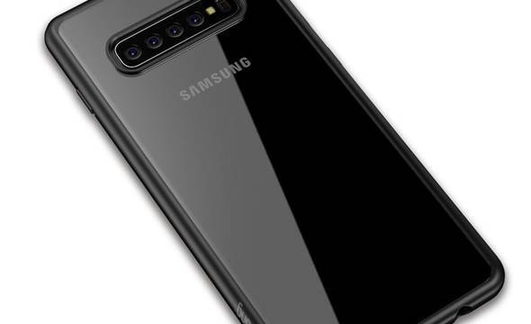 Crong Clear Cover - Etui Samsung Galaxy S10+ (czarny) - zdjęcie 1